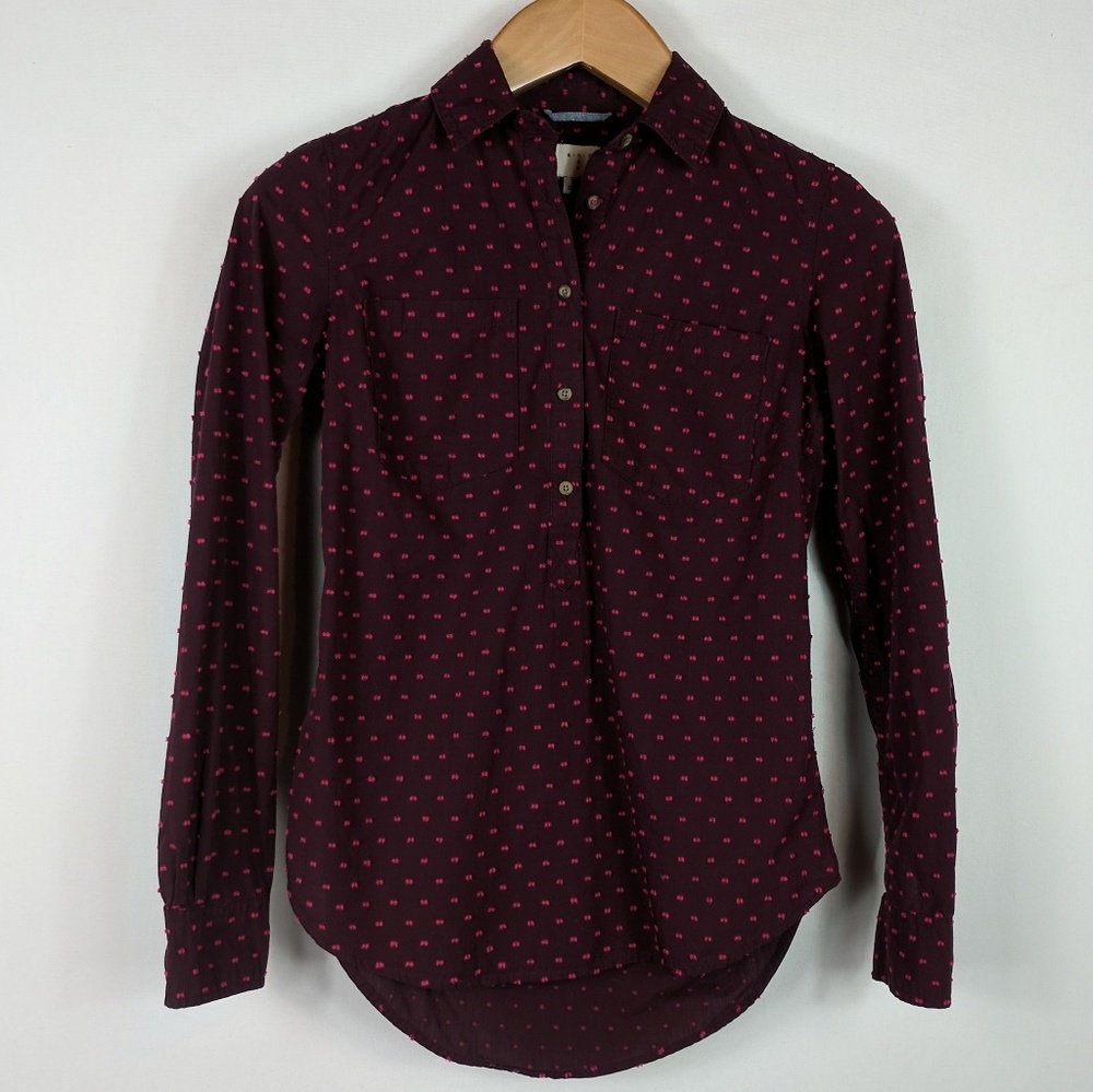 3/$25 A New Day | Swiss dot popover top XS